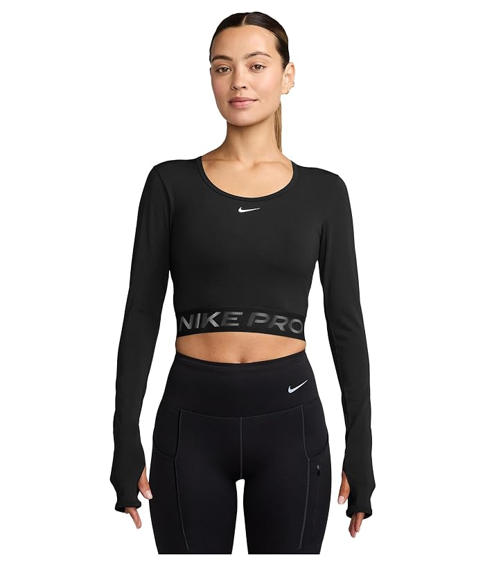 Nike Pro Dri-FIT Cropped Long-Sleeve Top