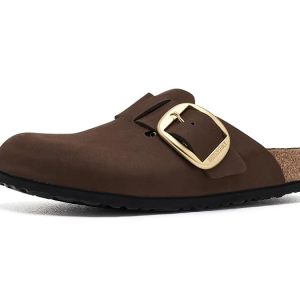 Birkenstock Boston Big Buckle Tonal Clog - Nubuck Leather