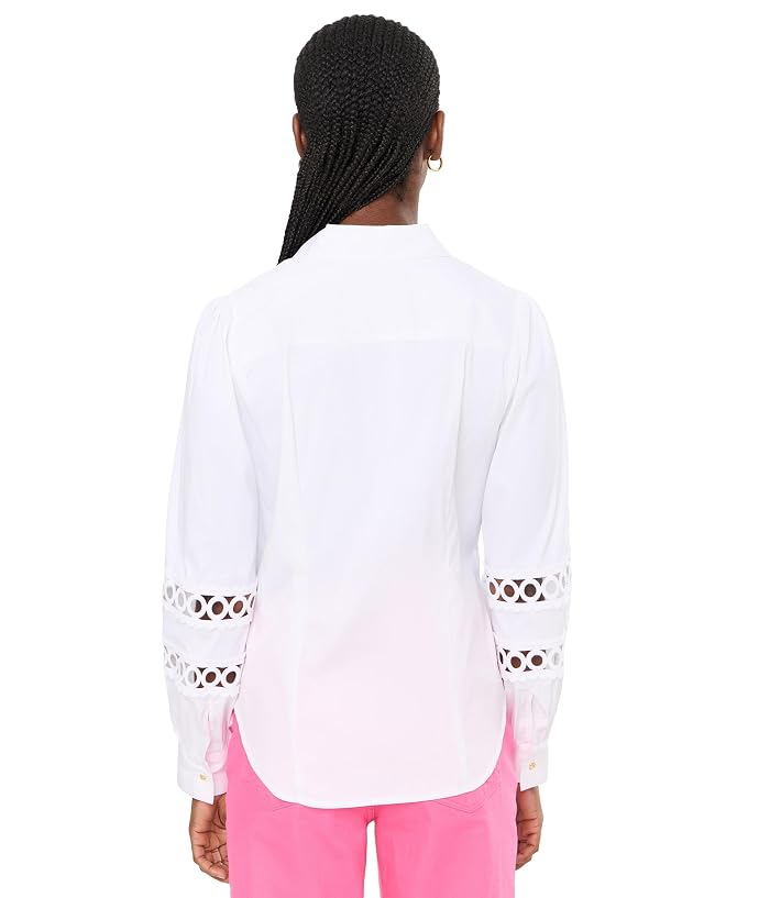 Lilly Pulitzer The Lace Inset Lilly Shirt - Image 4