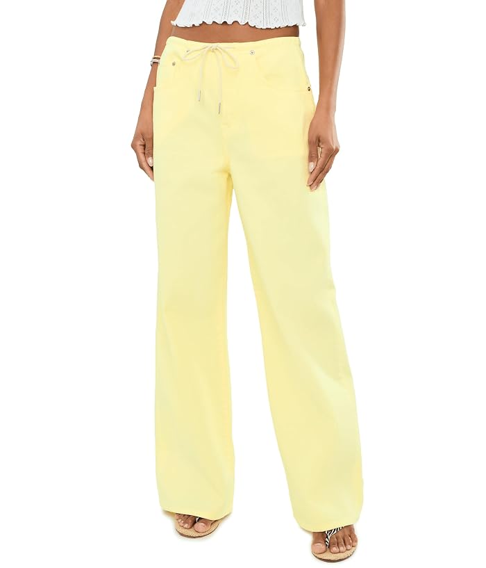 DAZE Madison Mid-Rise Wide Leg in Sunny
