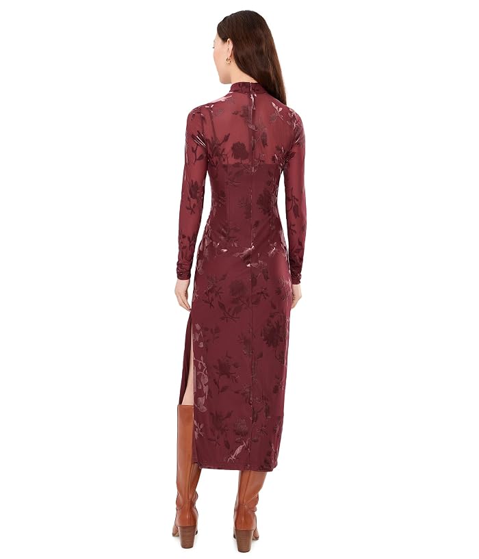 Adrianna Papell Velvet Burnout Midi - Image 4