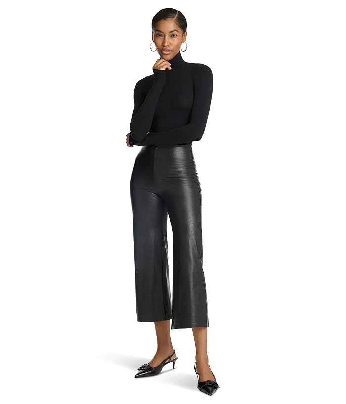Commando Faux Leather Cropped Wide Leg