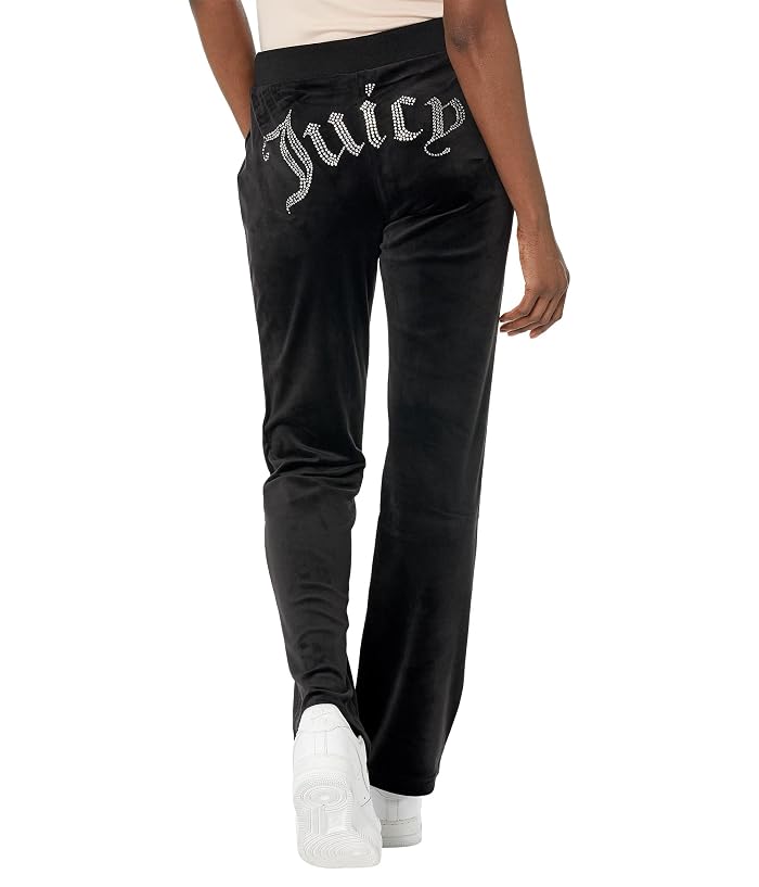 Juicy Couture Rib Waist Velour Pants with Drawcord - Image 2