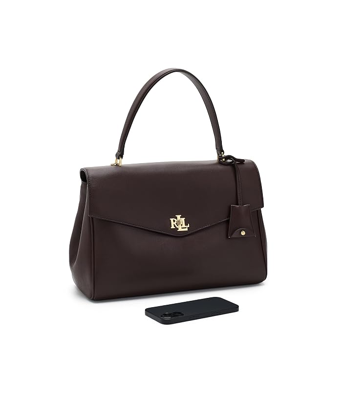 Lauren Ralph Lauren Nappa Leather Medium Farrah Soft Satchel - Image 3