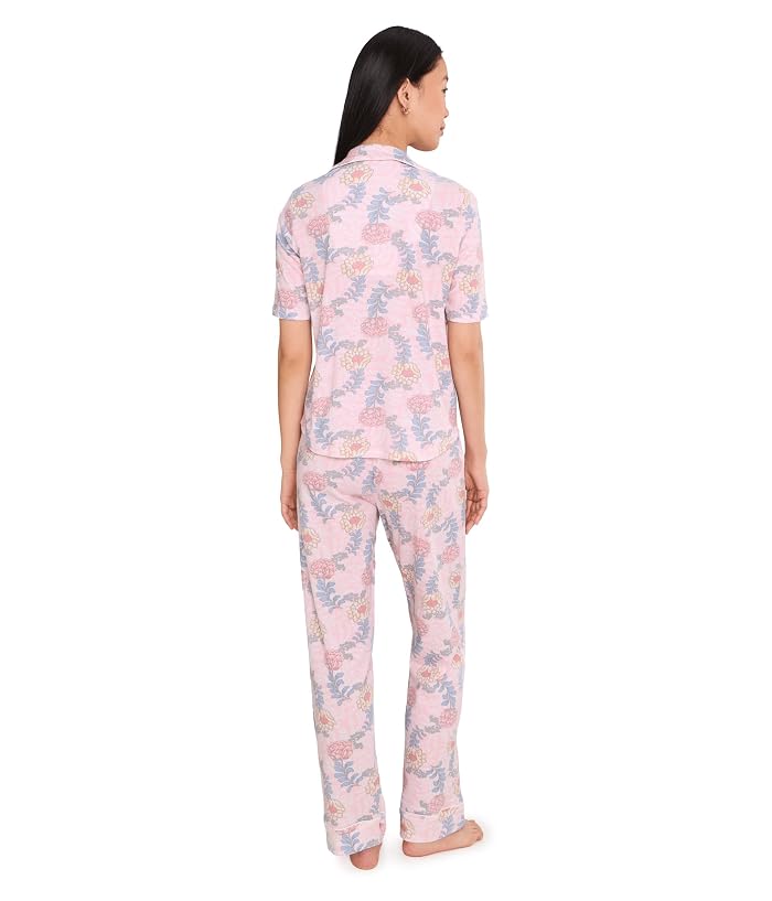 Karen Neuburger Petite Sunshine Meadows Elbow Slv Notch Collar Girlfriend Pajama Set - Image 4