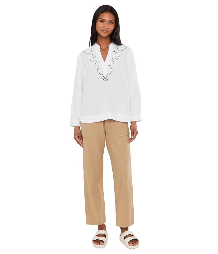 Tommy Bahama Floral Eyelet Coastalina 3/4 Sleeve Top - Image 2