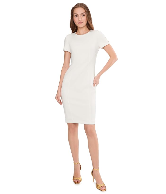 Calvin Klein Short Sleeve Scuba Sheath - Image 2