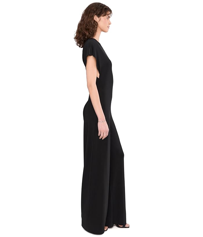 Norma Kamali Cap Sleeve Shoulder Pad Jumpsuit - Image 3