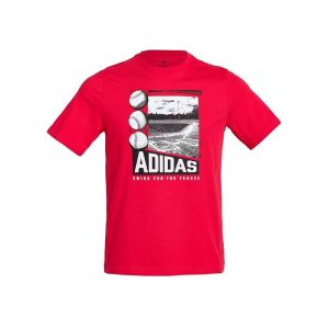 adidas Kids Baseball Poster Tee (Big Kid)