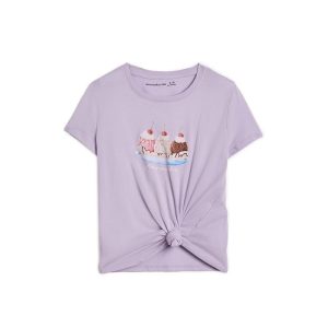 abercrombie kids Ice Cream Sundae Side Knot Tee (Big Kids)
