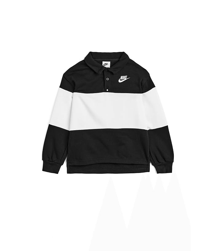 Nike Kids Futura Long Sleeve Rugby Polo (Little Kid)