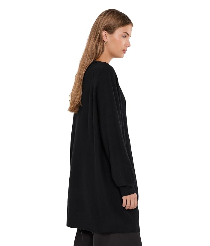 Eileen Fisher Fine Felted Wool Crew Neck Cardigan - Image 3