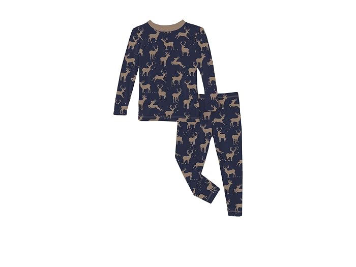 Kickee Pants Kids Print Long Sleeve Pajama Set (Toddler/Little Kid/Big Kid) - Image 4