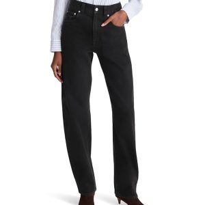 Madewell Balloon Jean In Black Frost