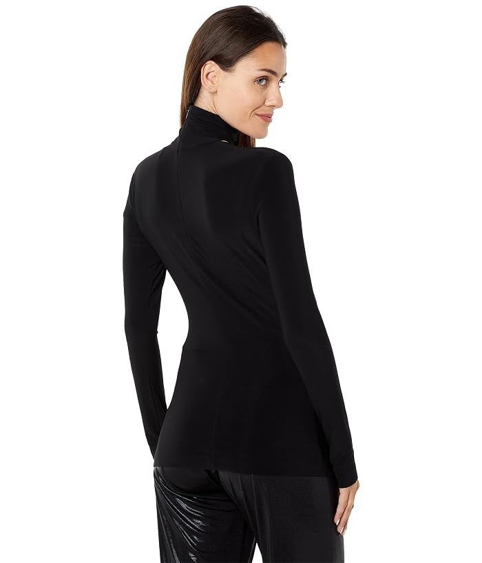 Norma Kamali Long Sleeve Sweetheart Turtle Top - Image 2
