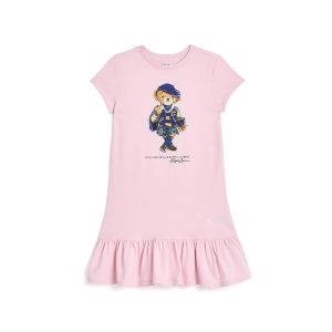 Polo Ralph Lauren Kids Polo Bear Cotton Jersey Dress (Big Kid)