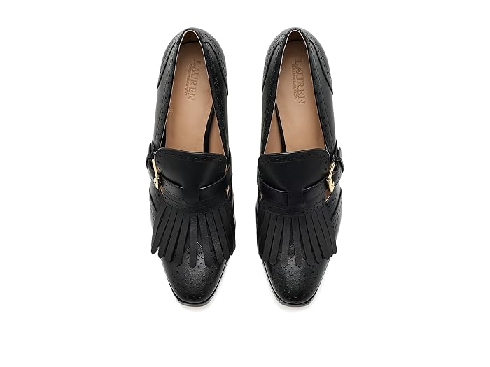 Lauren Ralph Lauren Colleen Perforated Calfskin Kiltie Pumps - Image 2