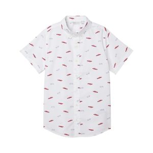 Janie and Jack Printed Poplin Top (Toddler/Little Kid/Big Kid)