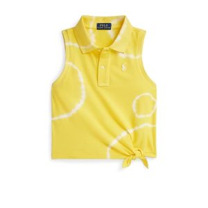 Polo Ralph Lauren Kids Tie-Dye Stretch Mesh Boxy Polo Shirt (Big Kid)
