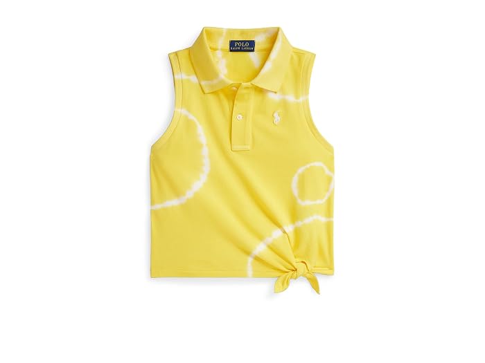 Polo Ralph Lauren Kids Tie-Dye Stretch Mesh Boxy Polo Shirt (Big Kid)