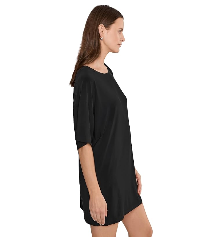 Norma Kamali Short Sleeve Boxy Mini Dress - Image 3