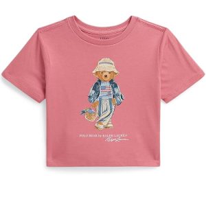 Polo Ralph Lauren Kids Polo Bear Cotton Jersey Boxy Tee (Toddler/Little Kid)