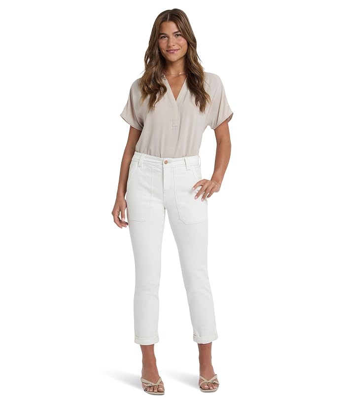 NYDJ Margot Girlfriend in Vintage White - Image 2