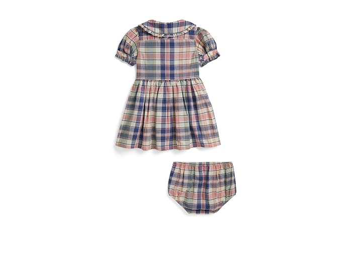 Polo Ralph Lauren Kids Plaid Cotton Shirtdress & Bloomer (Infant) - Image 2
