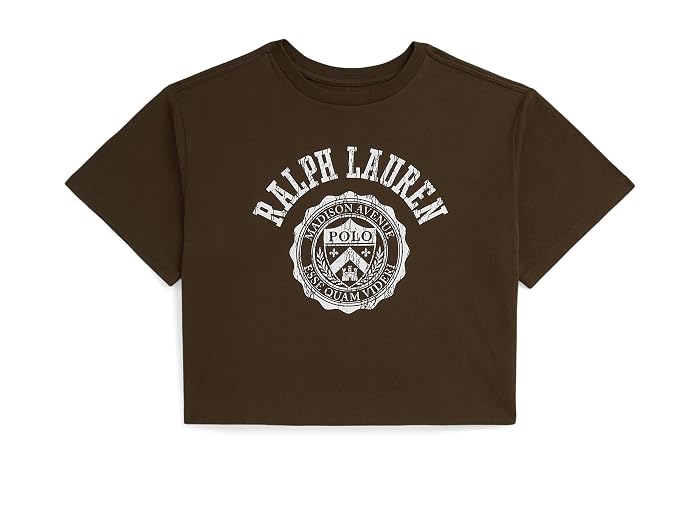 Polo Ralph Lauren Kids Logo Crest Cotton Jersey Boxy Tee (Big Kid) - Image 3