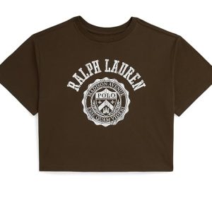 Polo Ralph Lauren Kids Logo Crest Cotton Jersey Boxy Tee (Big Kid)
