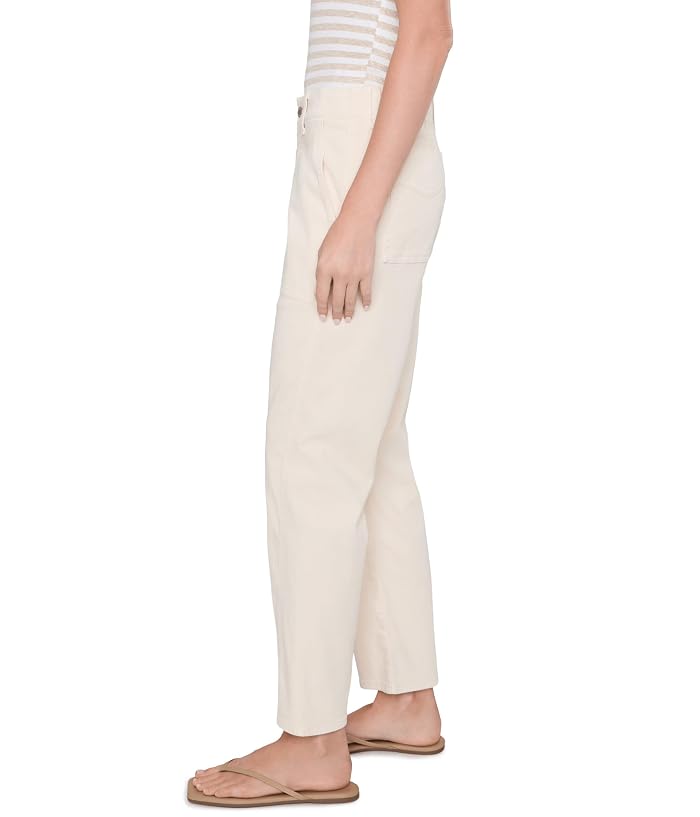 AG Jeans Analeigh Mid-Rise Utility Pants in Opal Stone - Image 3