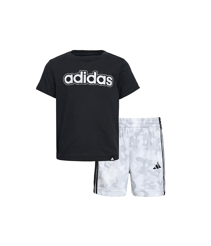 adidas Kids All Over Print Camo Shorts Set (Infant)