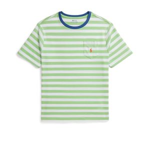 Polo Ralph Lauren Kids Striped Cotton Jersey Pocket Tee (Big Kid)