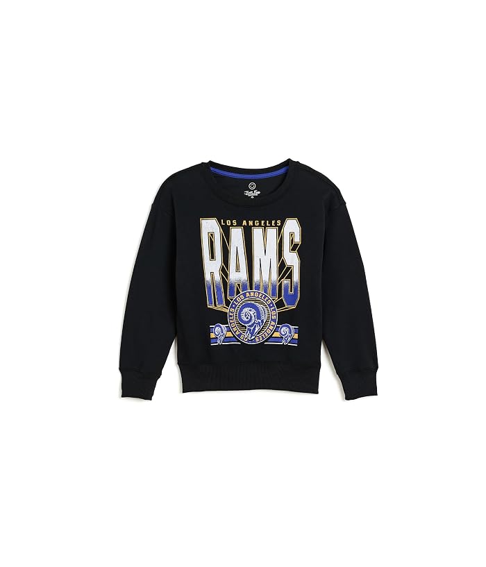 Junk Food Clothing Kids NFL Los Angeles Rams Drop Shoulder Crew Fleece (Little Kid/Big Kid) - Image 4