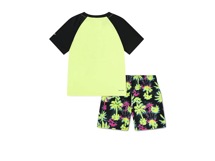 Hurley Kids Pop Color Palm Swim Set (Little Kid) - Image 2