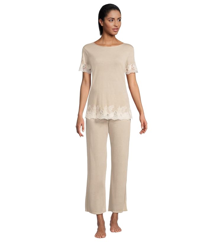 Natori Luxe Shangri-La Short Sleeve PJ Set