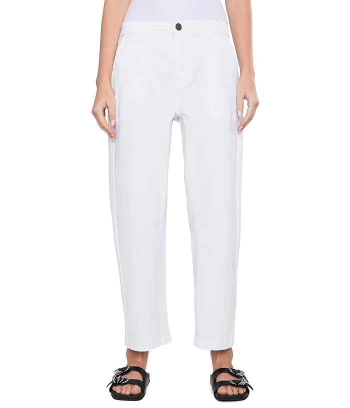 KUT from the Kloth Ashton Wide Leg Barrel in Optic White