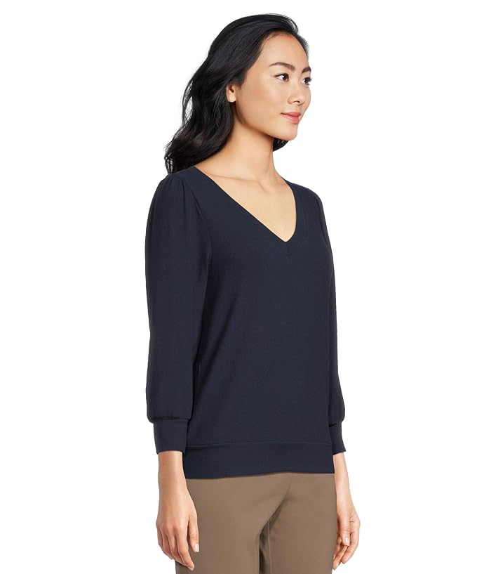Michael Stars Gabriella V-Neck 3/4 Sleeve Sweatshirt - Image 2