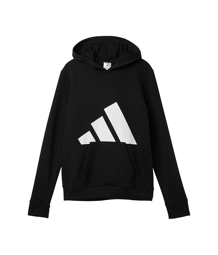adidas Kids Essential Big Logo Fleece Hooded Pullover (Big Kid) - Image 2