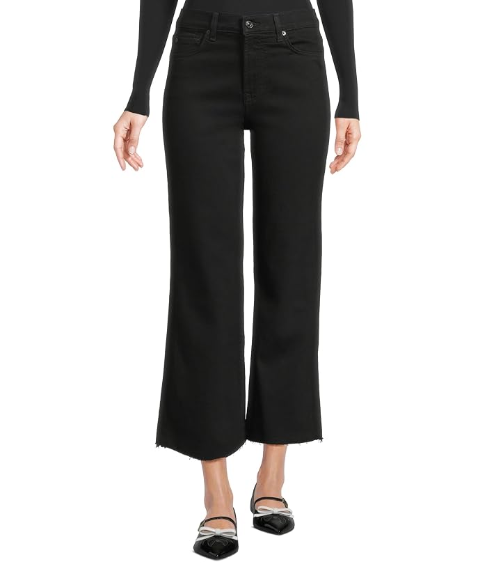 7 For All Mankind Cropped Alexa Jeans in Black