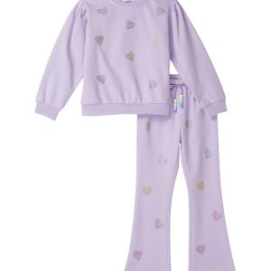 Lola and The Boys Lavender Crystal Hearts Set (Little Kid/Big Kid)