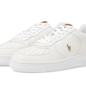 Polo Ralph Lauren Tumbled Leather-Masters Crt-Sneakers-Low Top Lace