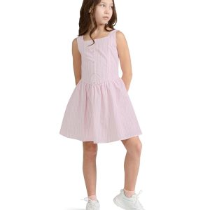 abercrombie kids Faux Button-Through Mini Dress (Big Kids)
