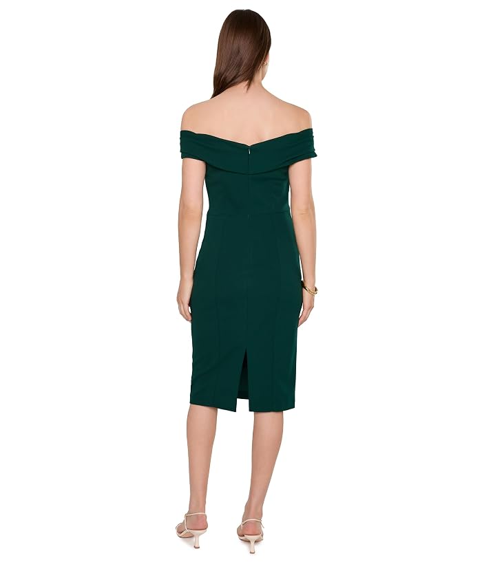 Calvin Klein Cross Pleated Neck Sheath - Image 4