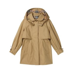 Burberry Kids Zoe Trench Coat (Big Kid)