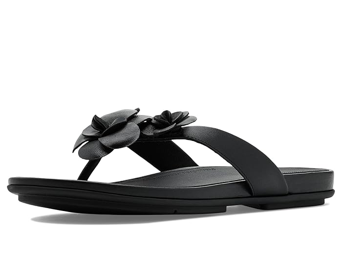 FitFlop Gracie Flower Leather Flip-flops