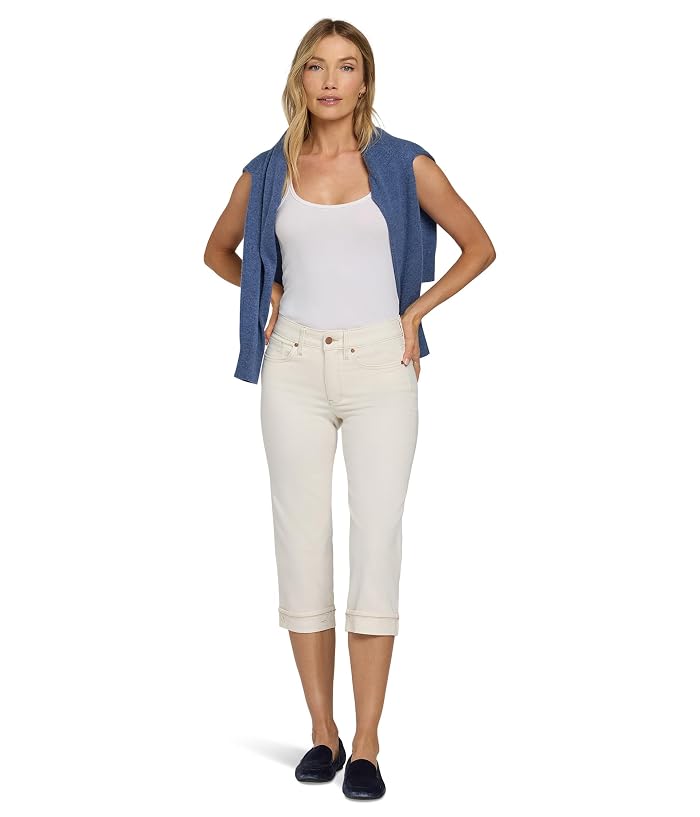 NYDJ Marilyn Crop Cuff Jeans in Vintage White - Image 4