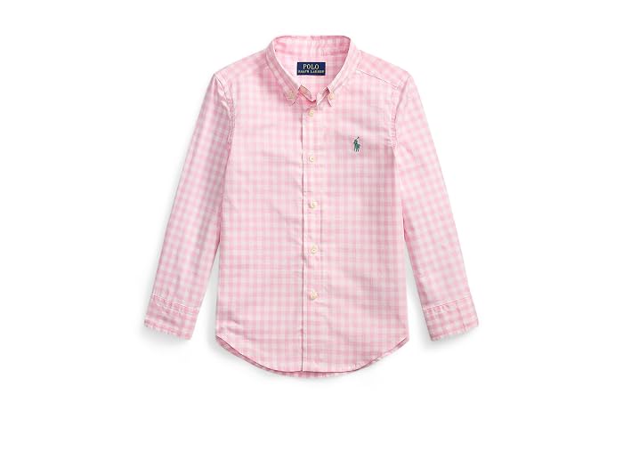 Polo Ralph Lauren Kids Plaid Cotton Poplin Shirt (Toddler/Little Kid) - Image 4