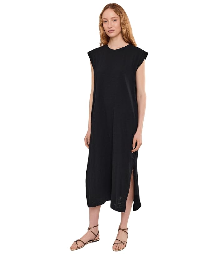 Mod-o-doc Cap Sleeve Column Dress with Conrast Cuffs - Image 2