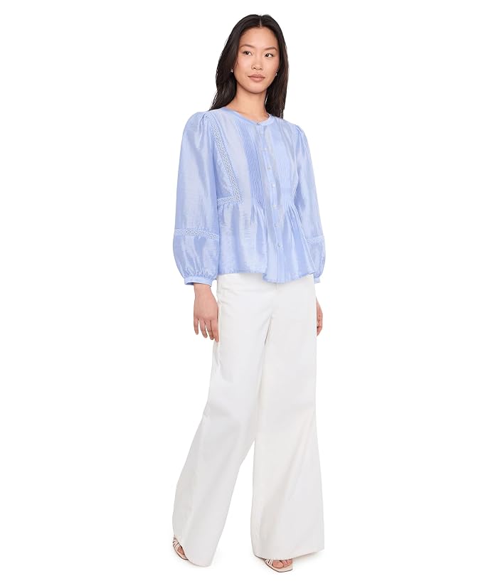 Vince Camuto Crew Neck With Pleated Front - Image 2